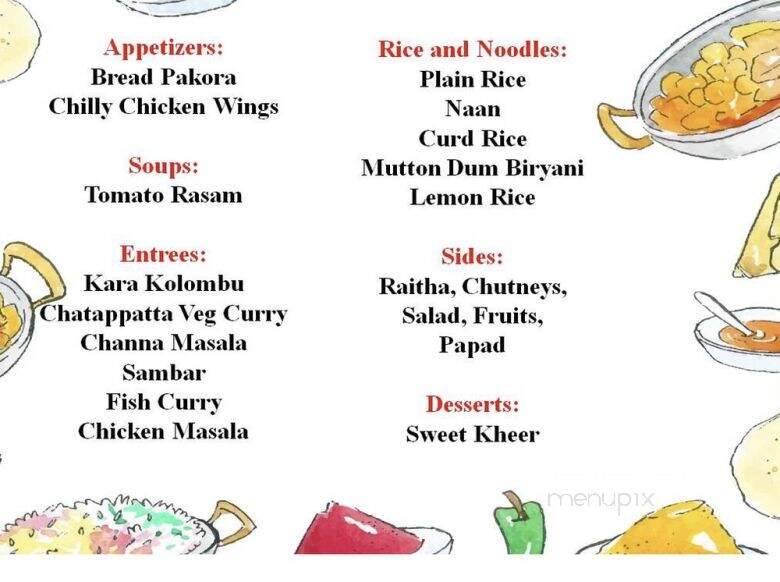 Karaikudi Chettinad - Edison, NJ menu_pic