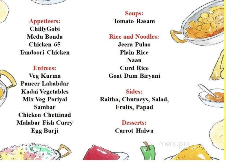 Karaikudi Chettinad - Edison, NJ menu_pic