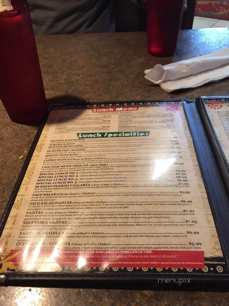 Puerto Vallarta - Louisville, KY menu_pic
