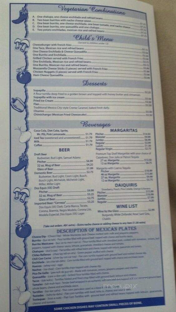Puerto Vallarta - Louisville, KY menu_pic
