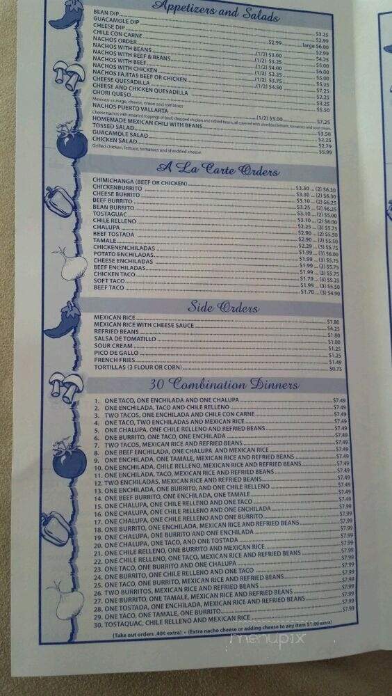 Puerto Vallarta - Louisville, KY menu_pic