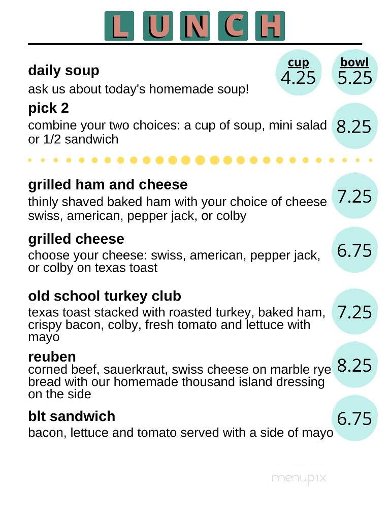 Annies On The Avenue - Fond Du Lac, WI menu_pic