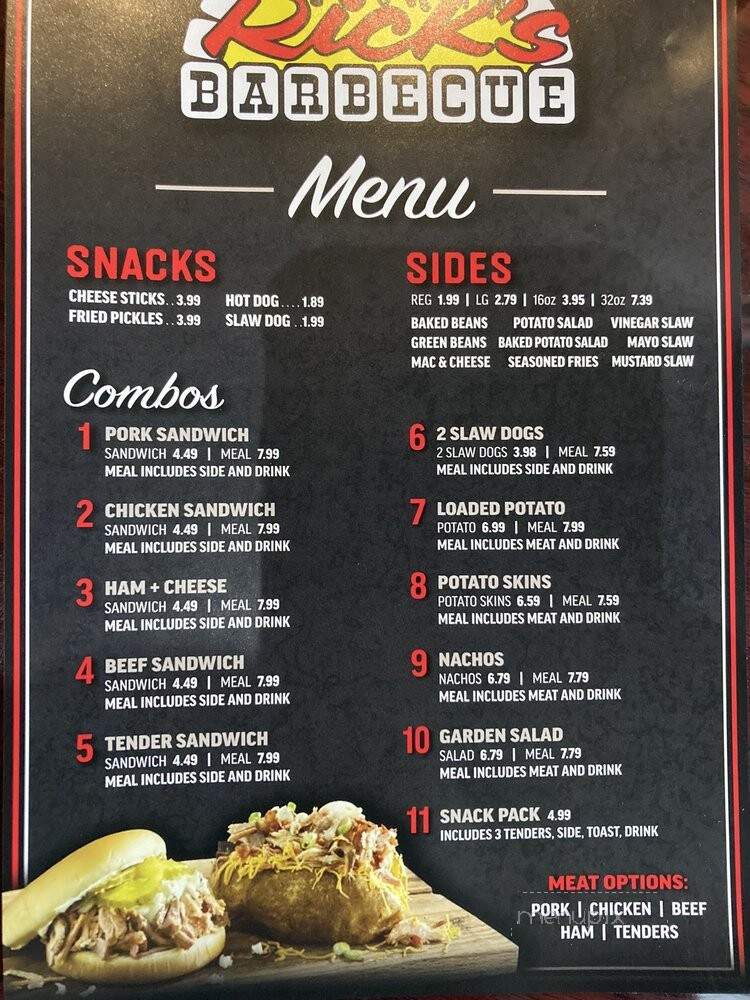 Ricks BBQ - Murfreesboro, TN menu_pic