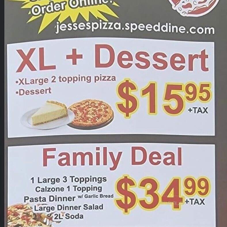 Jesse's Pizza - Rosamond, CA menu_pic