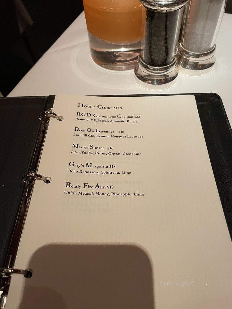 Gary Danko - San Francisco, CA menu_pic