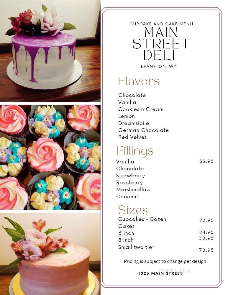 Main Street Deli - Evanston, WY menu_pic
