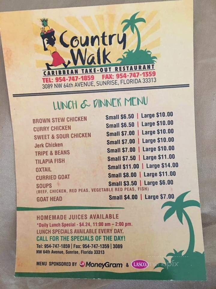 Country Walk Takeout - Sunrise, FL menu_pic