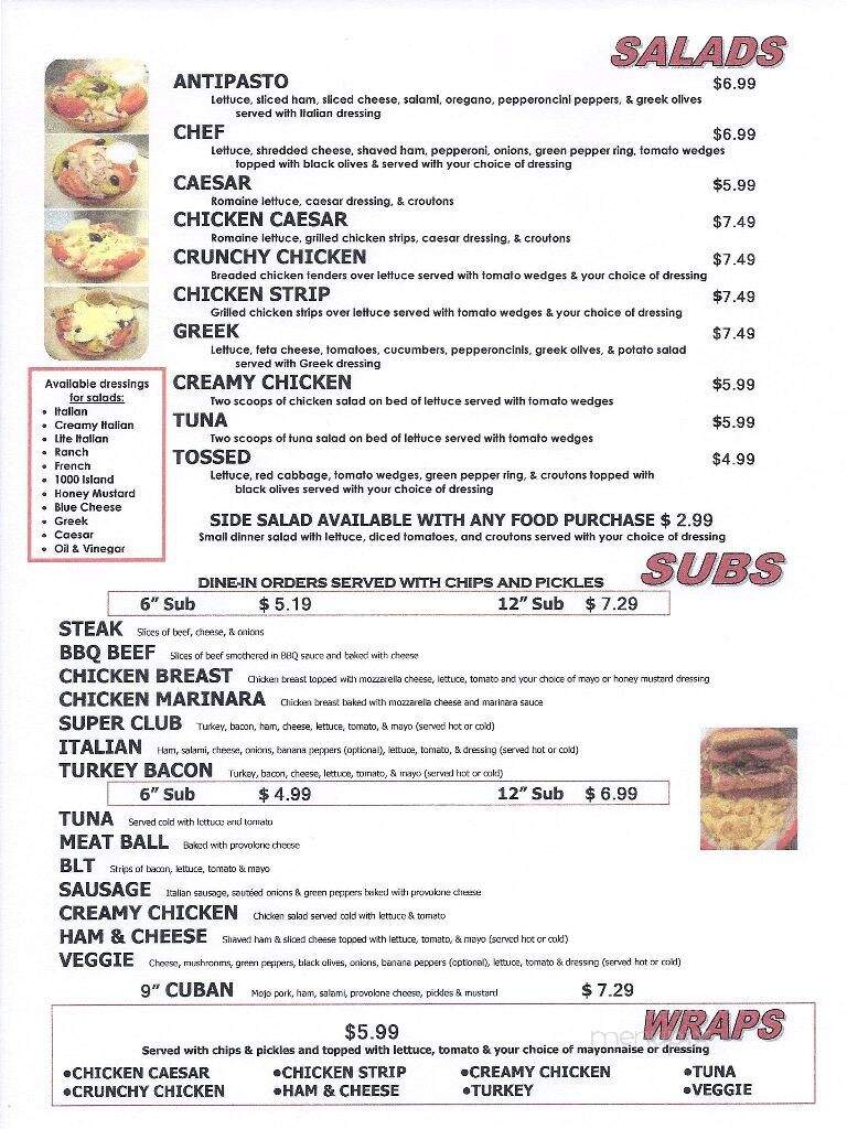 Joto's Pizza - Seminole, FL menu_pic
