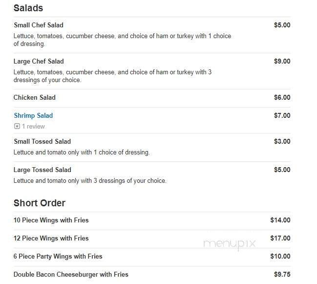 Kelly's Place - Jacksonville, FL menu_pic