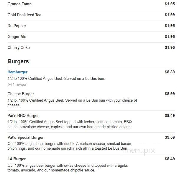 Pat's Pizzeria - New Castle, DE menu_pic