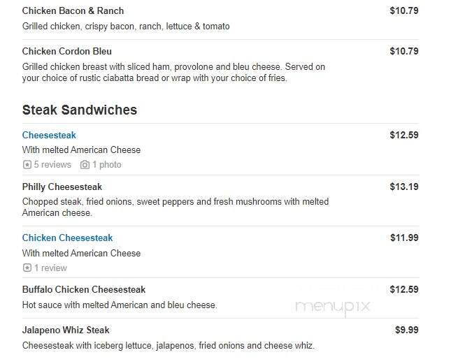 Pat's Pizzeria - New Castle, DE menu_pic