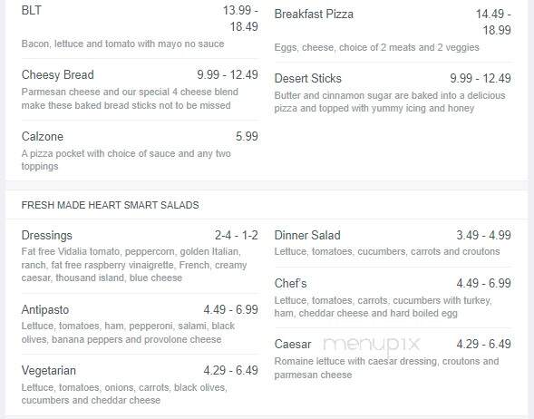 Moose - Elk Rapids, MI menu_pic