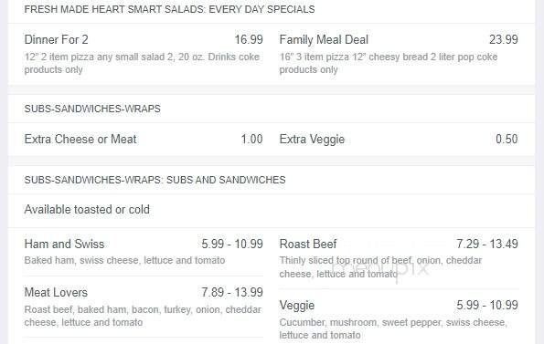 Moose - Elk Rapids, MI menu_pic