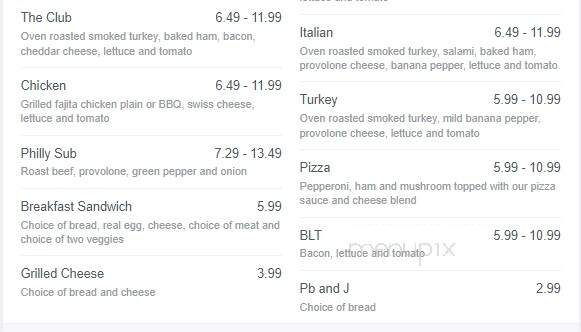 Moose - Elk Rapids, MI menu_pic