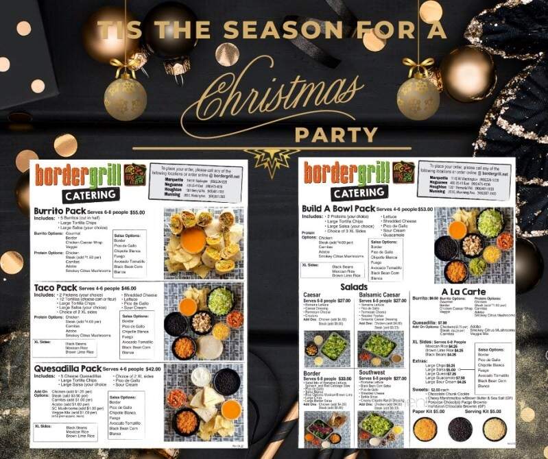 Border Grill - Negaunee, MI menu_pic