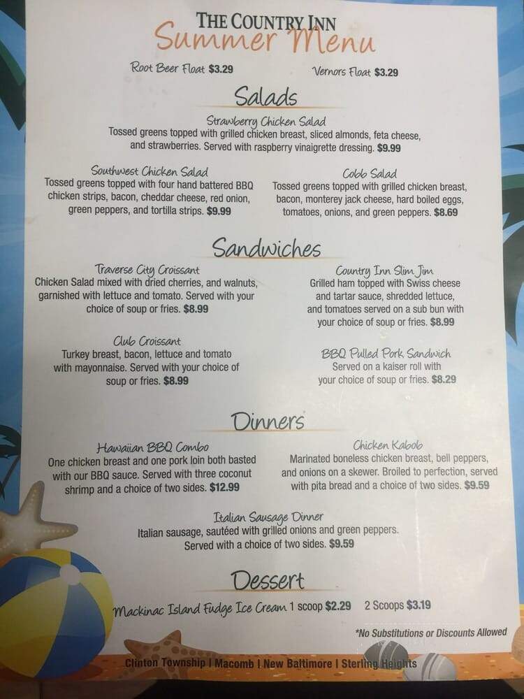 Country Inn - New Baltimore, MI menu_pic