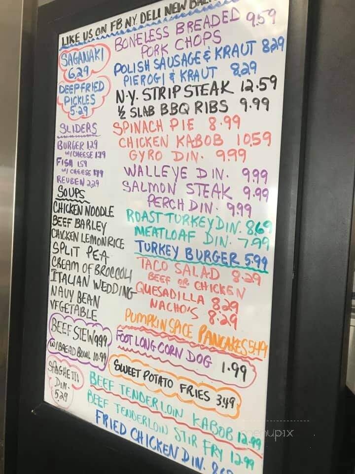 New York Deli - New Baltimore, MI menu_pic