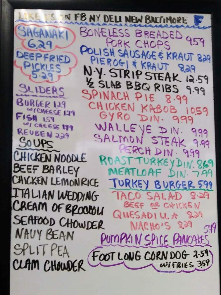 New York Deli - New Baltimore, MI menu_pic