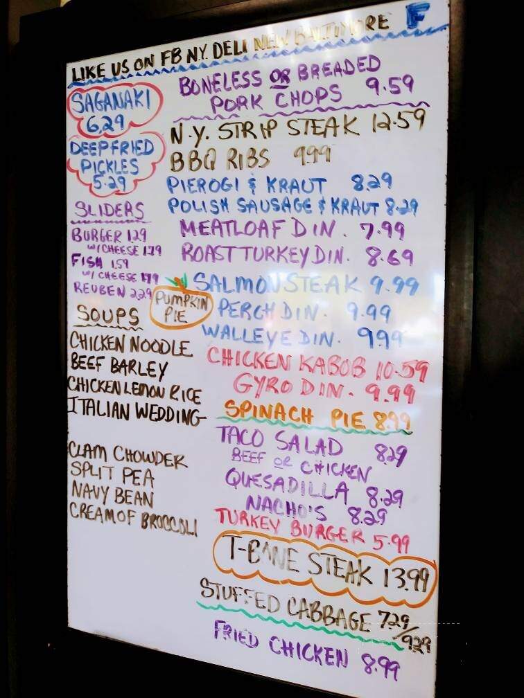 New York Deli - New Baltimore, MI menu_pic