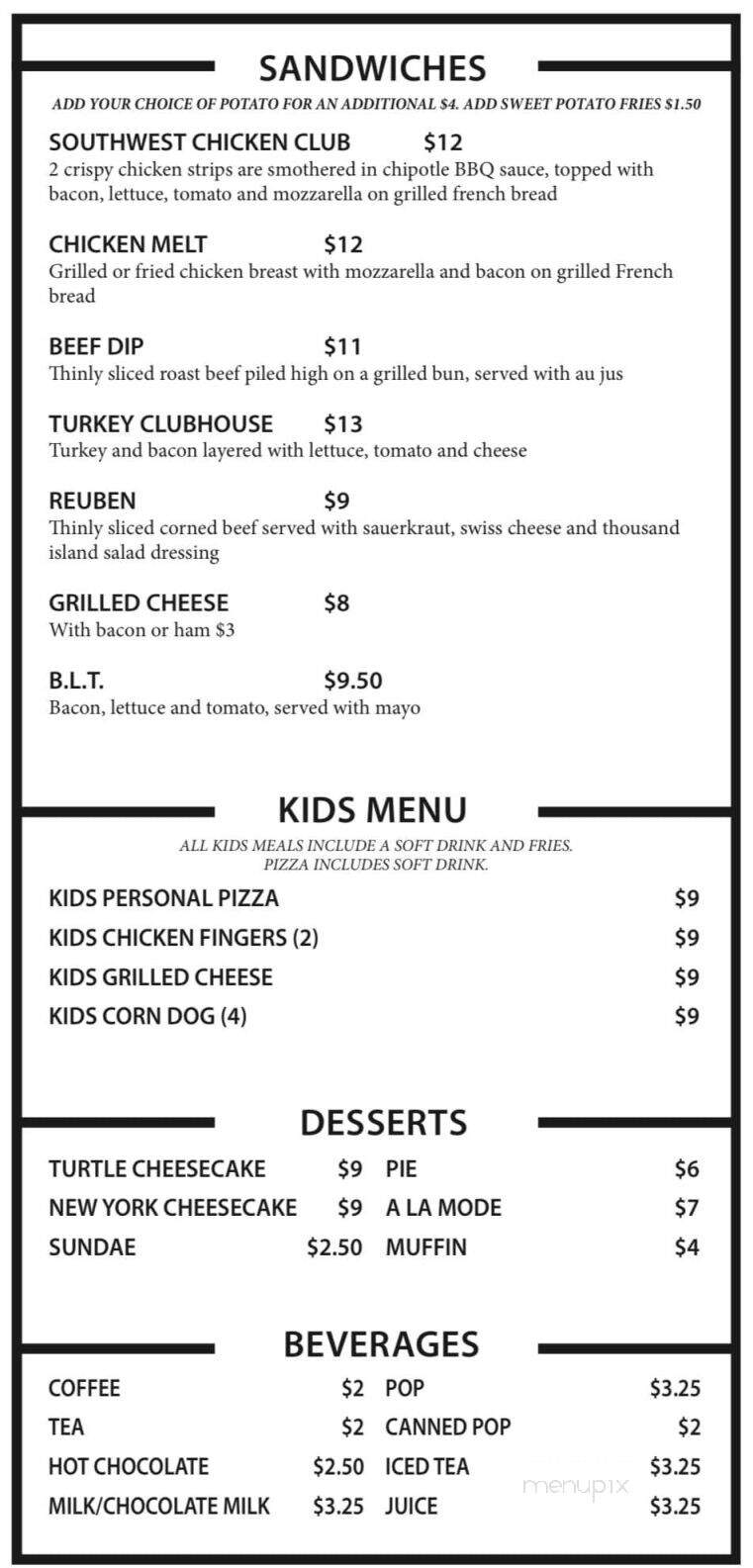 Emo Inn - Emo, ON menu_pic