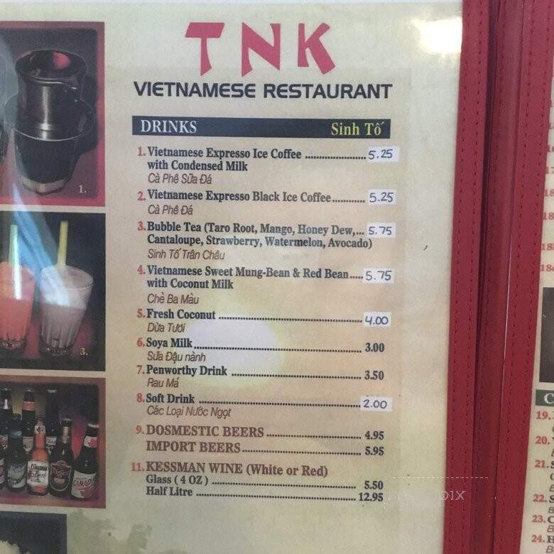 Tnk Vietnamese Restaurant - Calgary, AB