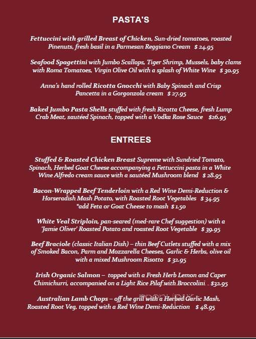 Speakezzies Cafe & Wine Bar - Brantford, ON menu_pic
