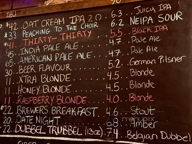 Brutopia Brew Pub - Montreal, QC menu_pic