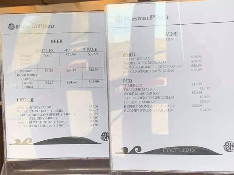 Boston Pizza - Westlock, AB menu_pic