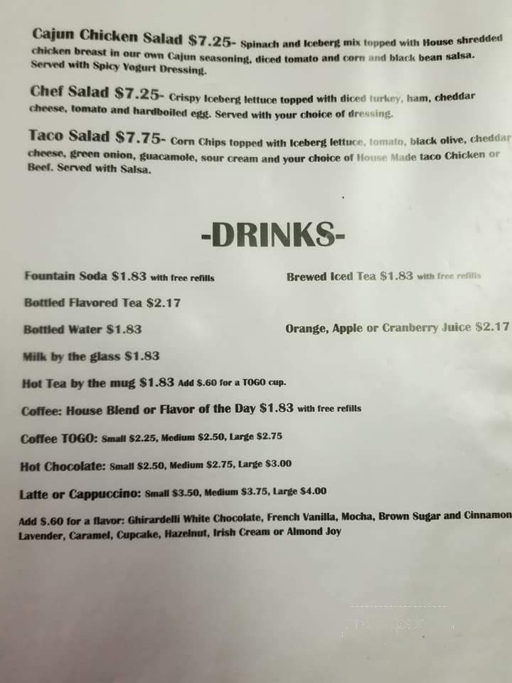 Old Dairy - Macomb, IL menu_pic
