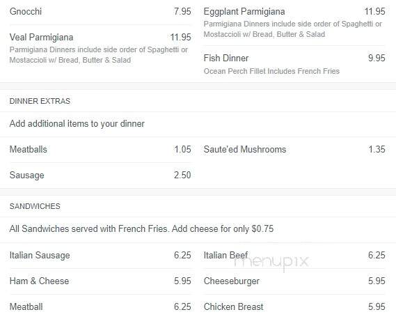 Primo's Pizza - Rockford, IL menu_pic