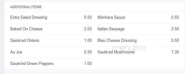 Primo's Pizza - Rockford, IL menu_pic
