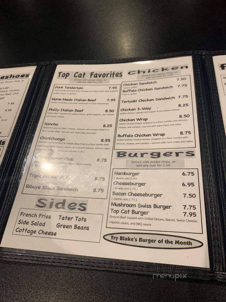 Top Cats Grill & Chill - Springfield, IL menu_pic