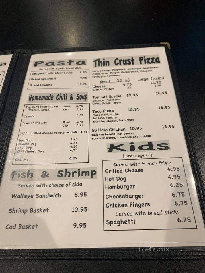 Top Cats Grill & Chill - Springfield, IL menu_pic