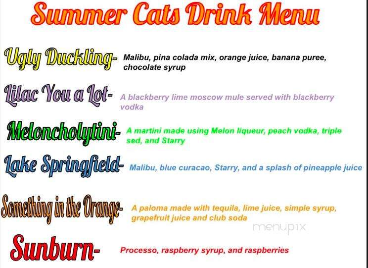 Top Cats Grill & Chill - Springfield, IL menu_pic