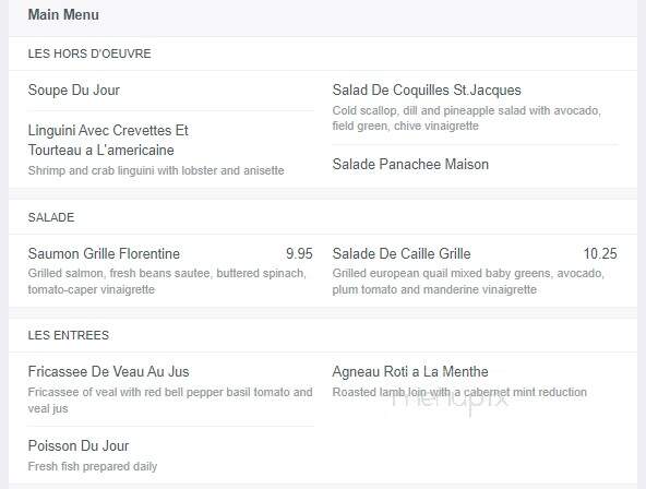 Cafe 36 - La Grange, IL menu_pic