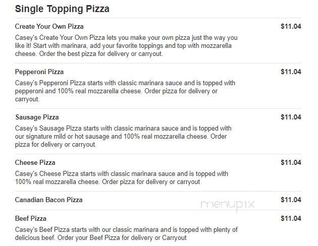 Casey's General Store - Milan, IL menu_pic