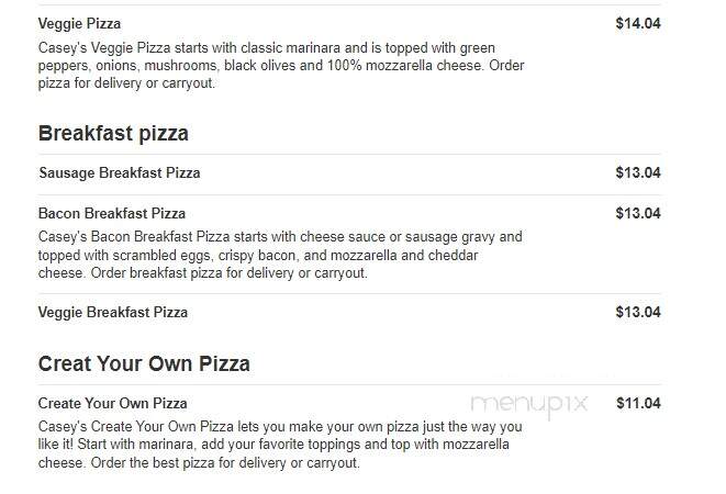 Casey's General Store - Milan, IL menu_pic