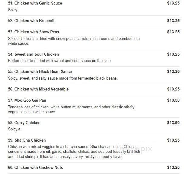 Bruce Lee - Timonium, MD menu_pic