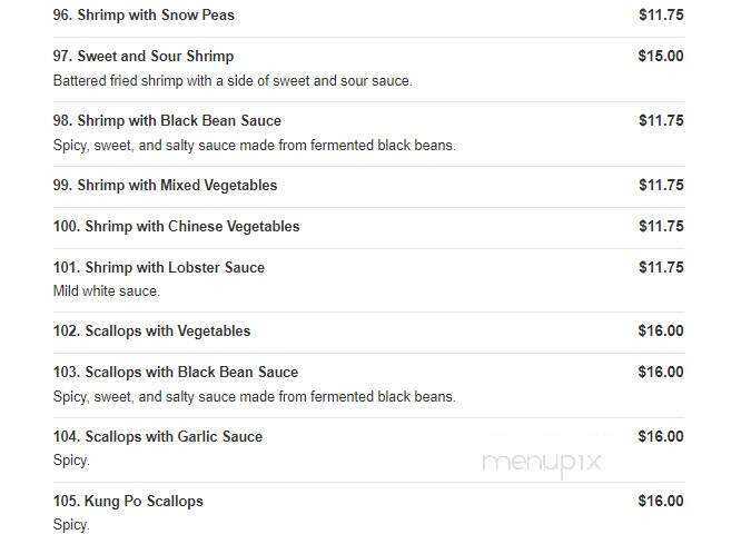Bruce Lee - Timonium, MD menu_pic