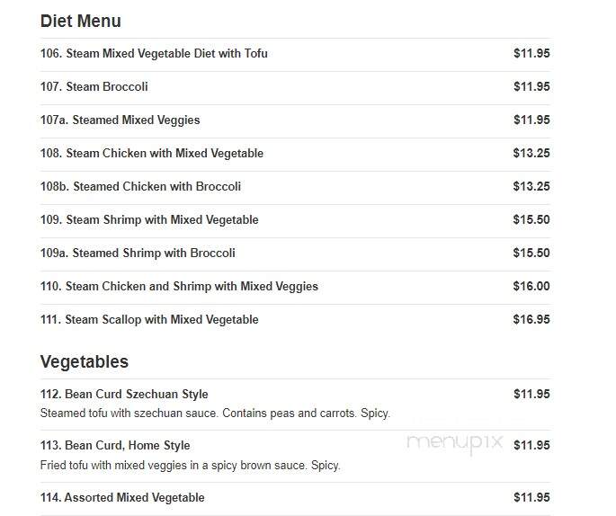 Bruce Lee - Timonium, MD menu_pic