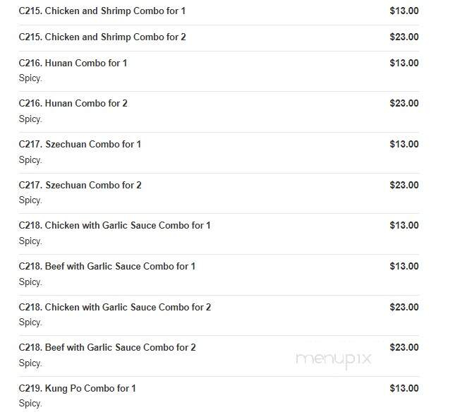 Bruce Lee - Timonium, MD menu_pic