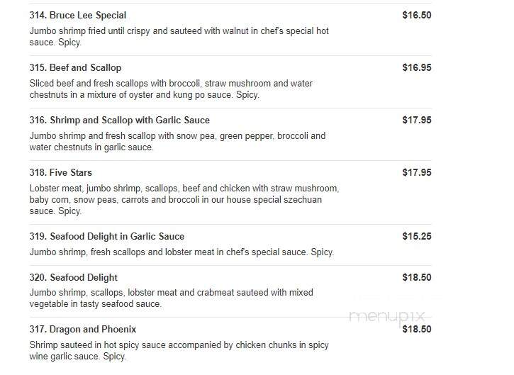 Bruce Lee - Timonium, MD menu_pic