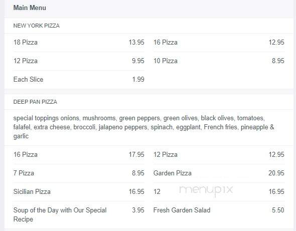 Caramel's Ice Cream & Pizza - Pikesville, MD menu_pic