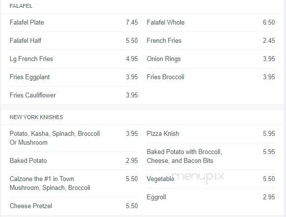 Caramel's Ice Cream & Pizza - Pikesville, MD menu_pic