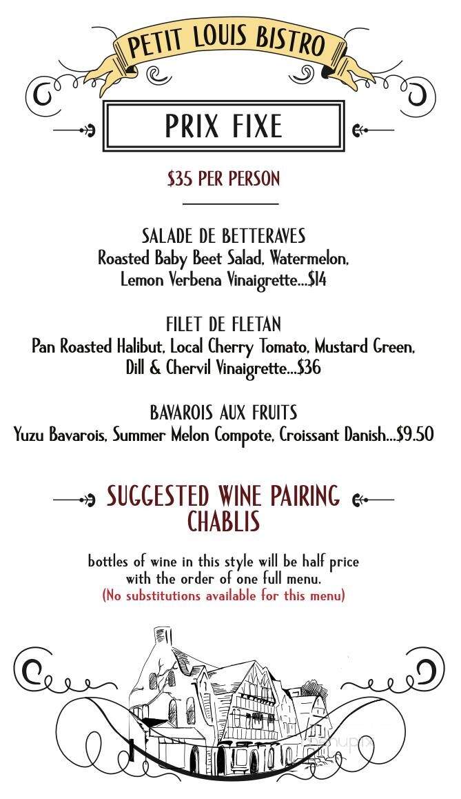 Petit Louis Bistro - Baltimore, MD menu_pic