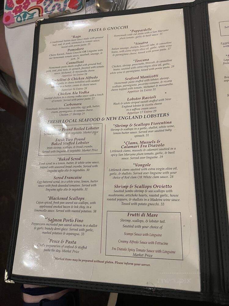 Alberto's Ristorante - Hyannis, MA menu_pic