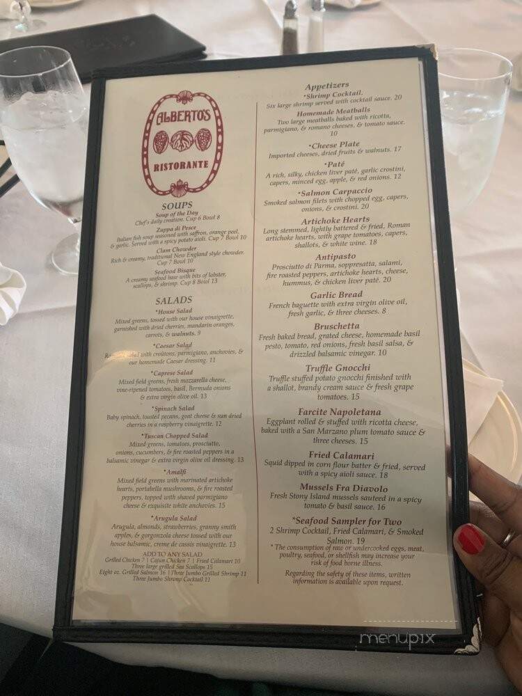 Alberto's Ristorante - Hyannis, MA menu_pic