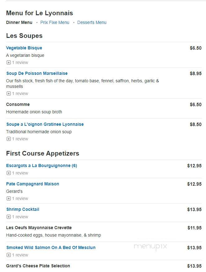 Le Lyonnais Restaurant - Acton, MA