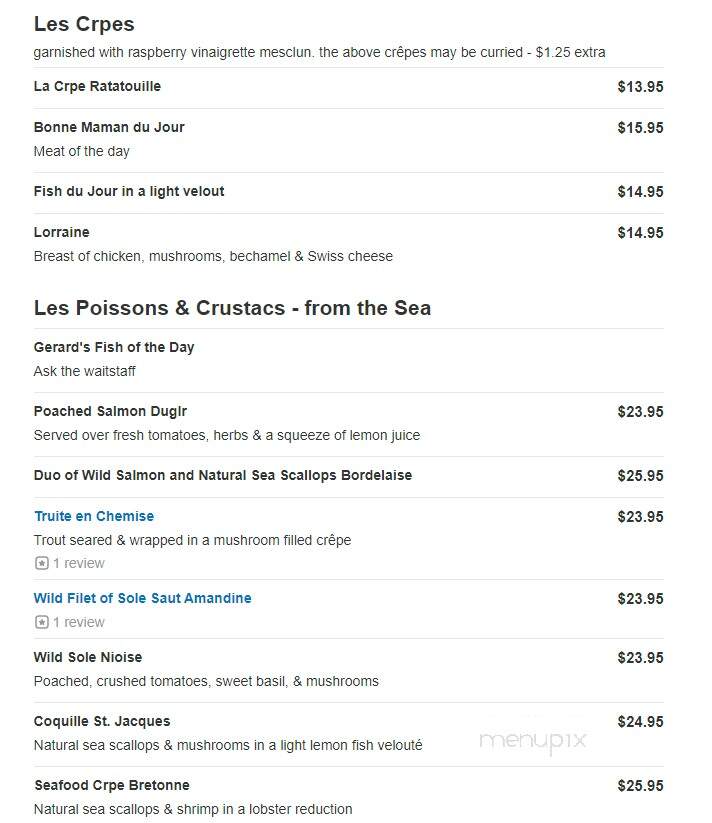 Le Lyonnais Restaurant - Acton, MA menu_pic