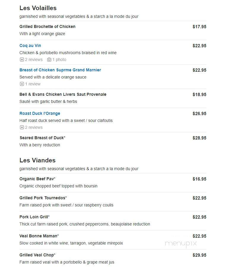 Le Lyonnais Restaurant - Acton, MA menu_pic